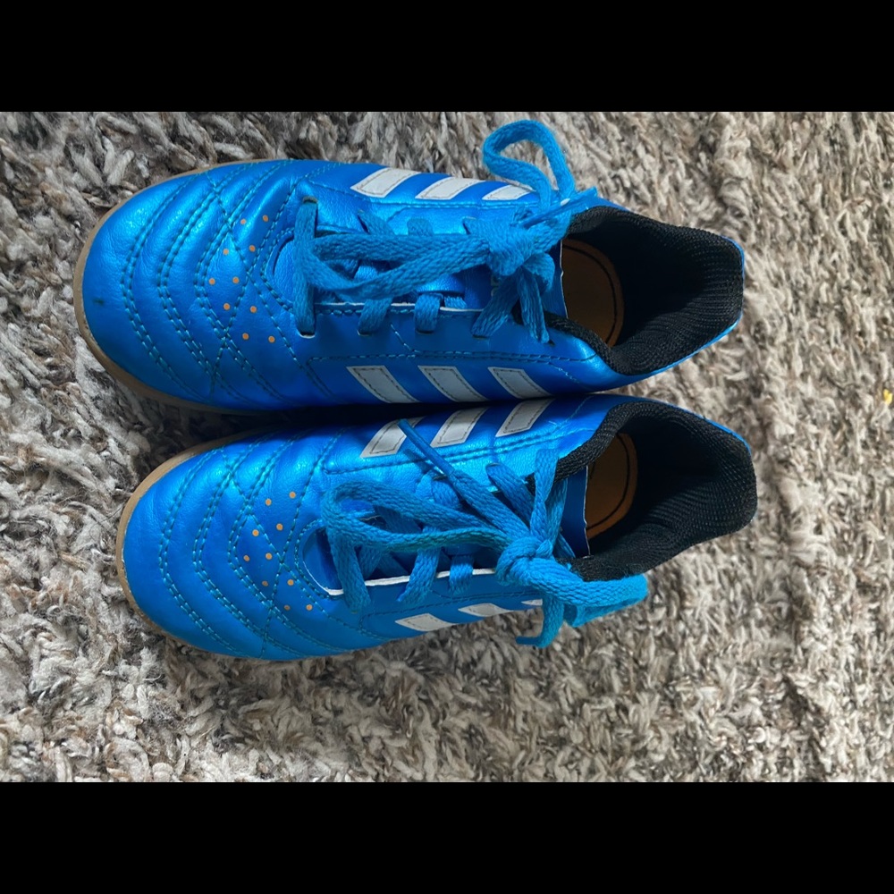 Boys indoor Adidas soccer shoes size 11k